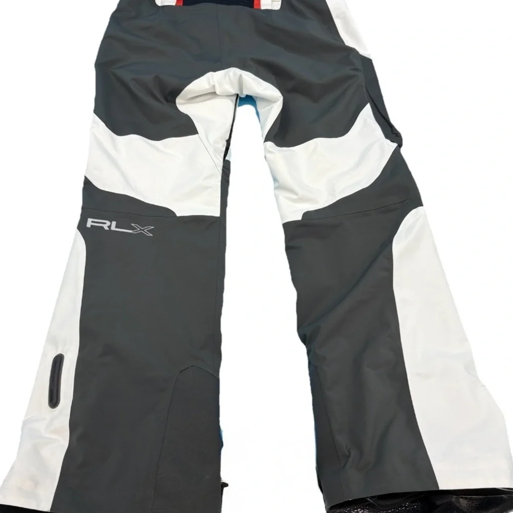 RLX Ralph Lauren Ski Pants Size M White Black Waterproof Snowboard - Picture 2 of 12